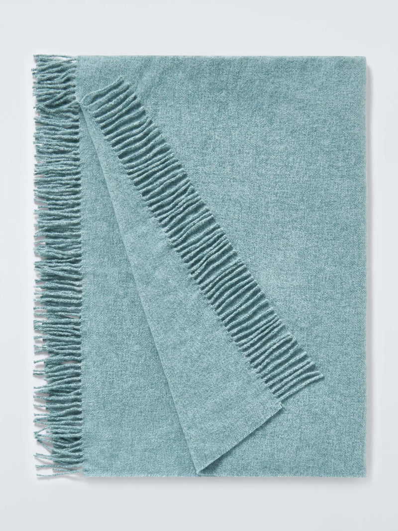 John Lewis Arc Fringed Polyester Throw 140 x 190cm