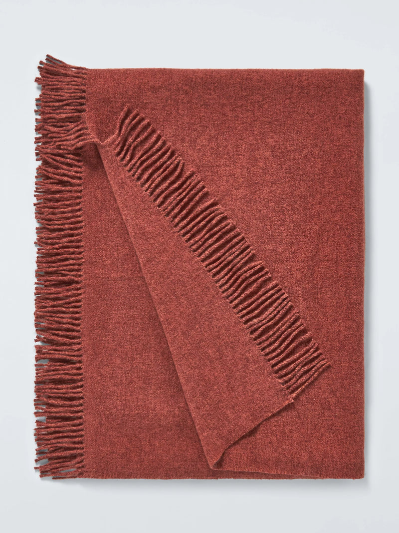 John Lewis Arc Fringed Polyester Throw 140 x 190cm