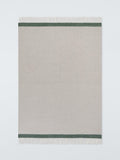 John Lewis diamond border throw grey green 140x190cm - British product
