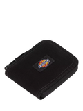 Dickies black cotton wallet with zip closure - British product