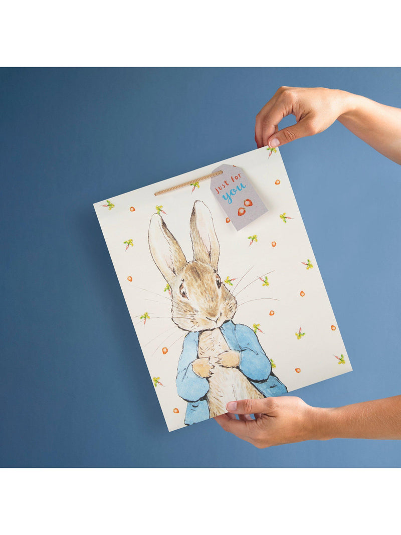 Hallmark Peter Rabbit gift bag white and black (British brand)