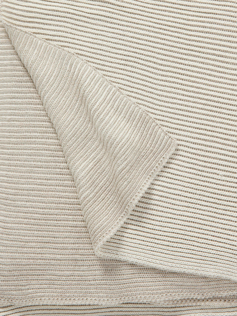John Lewis ribbed knit throw 140x190 cm, imported from the UK