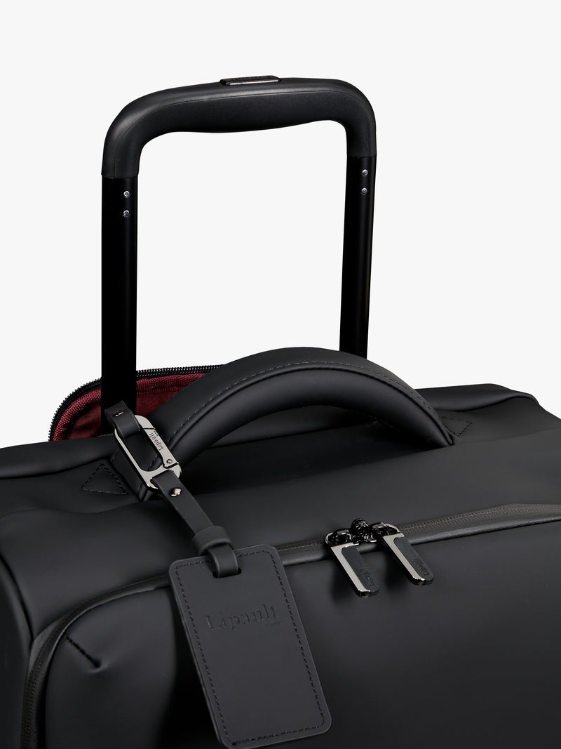 Lipault Long Trip suitcase black 93L, imported from the UK