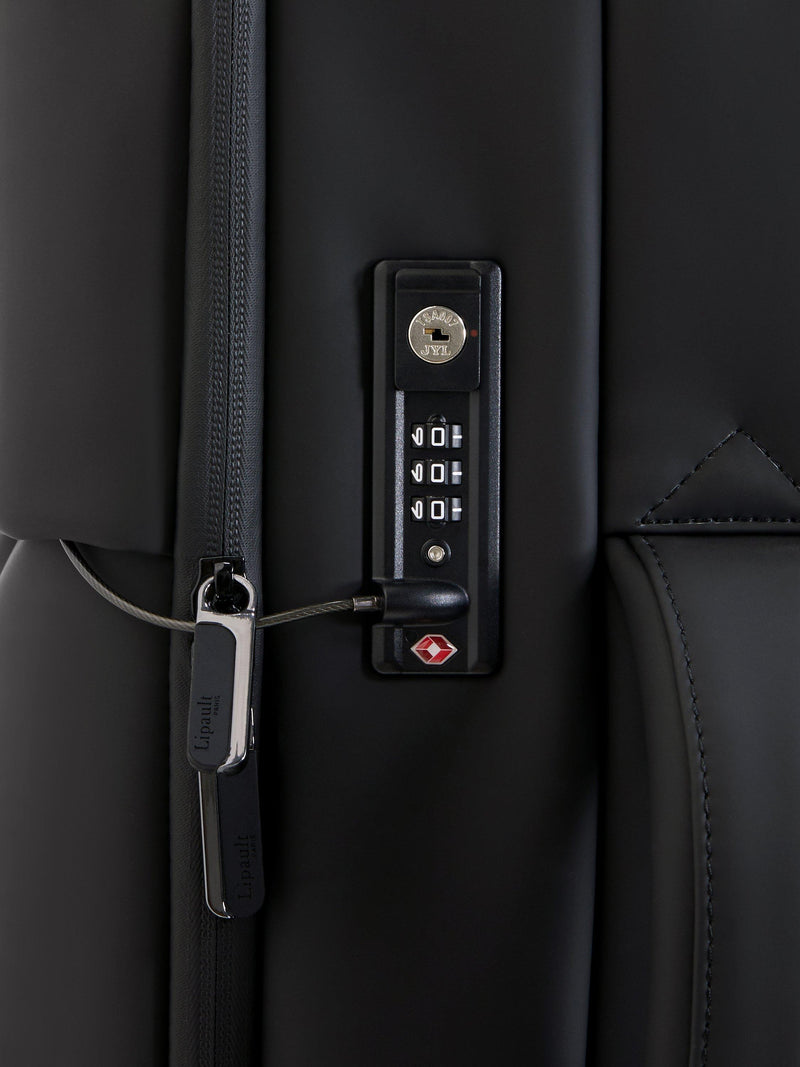 Lipault black medium suitcase 66L (British brand)