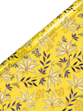Sara Miller Botanic Blooms yellow wrapping paper 3m - British product