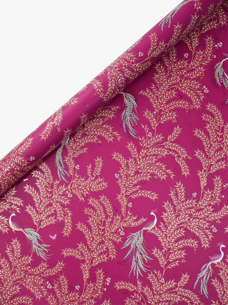 Sara Miller Elegant Bird wrapping paper pink 3m, imported from the UK