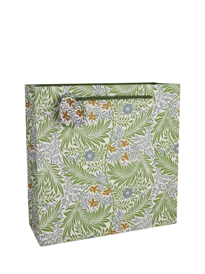 Morris & Co. Larkspur gift bag green (British brand)