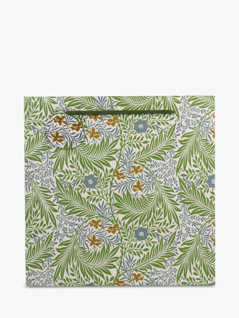 Morris & Co. Larkspur gift bag green (British brand)