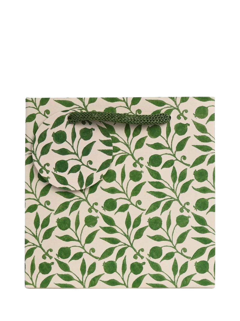 Morris & Co Larkspur green gift bag (British brand)