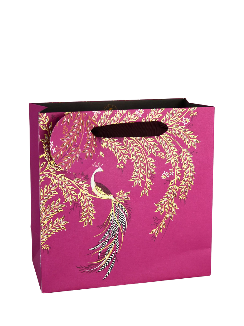 Sara Miller Elegant Bird pink gift bag, UK version