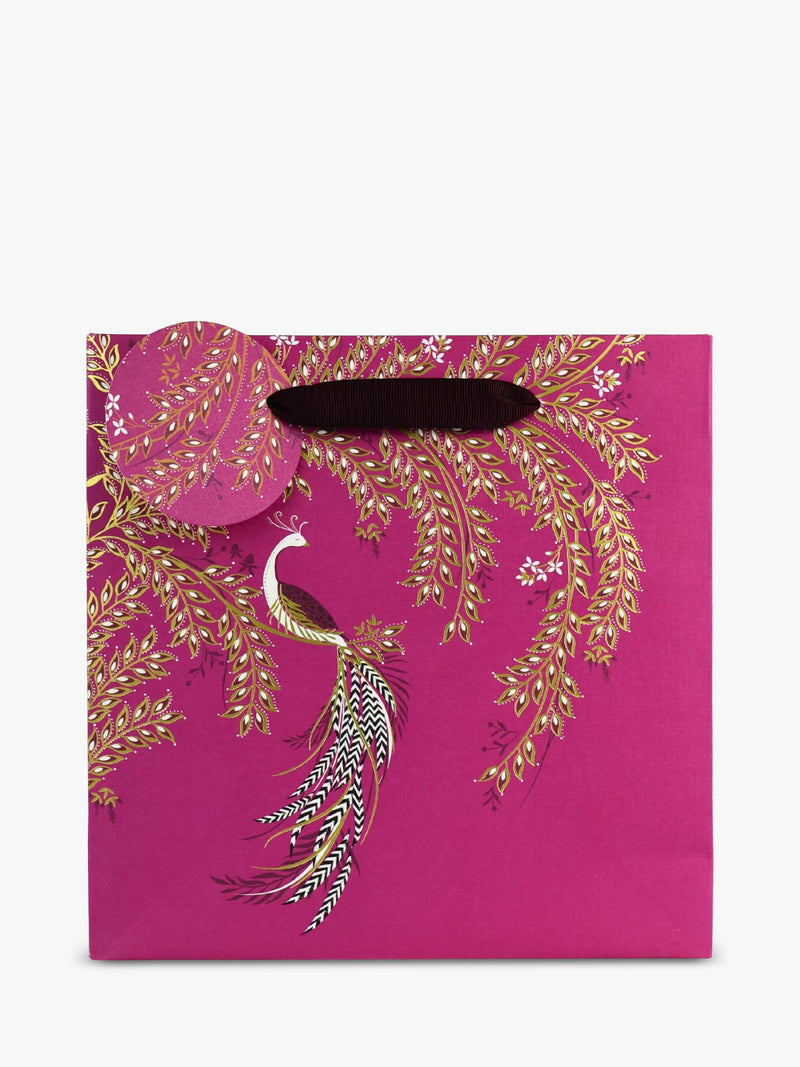 Sara Miller Elegant Bird pink gift bag, UK version