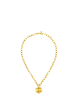 John Lewis Orelia LUXE Oval Molten Coin Pendant Necklace Pale Gold 46cm- Buy online at McGrocer