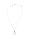 Orelia silver disc spinner necklace (British brand)