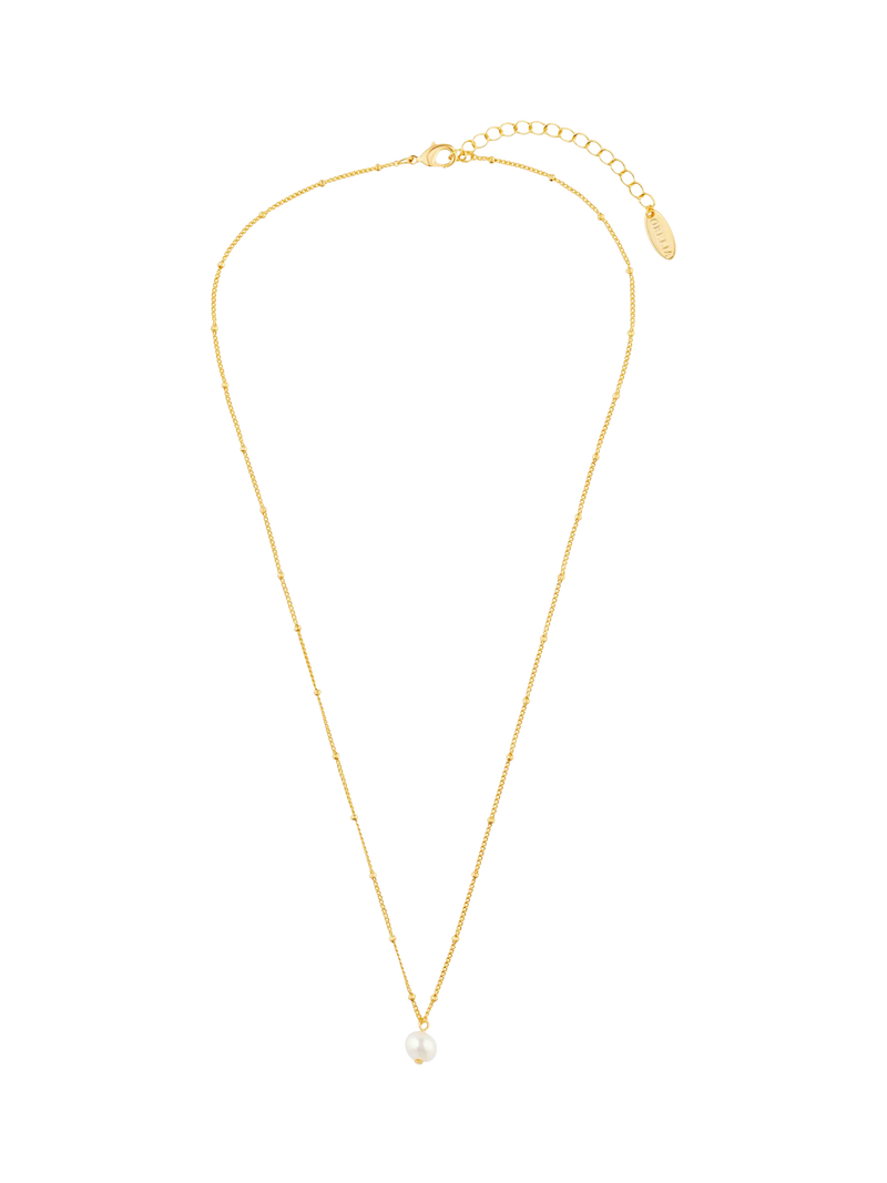 Orelia pearl satellite necklace gold - British product