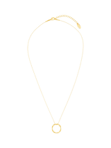 John Lewis Orelia Open Circle Mid Length Gold Plated Pendant Necklace- Buy online at McGrocer