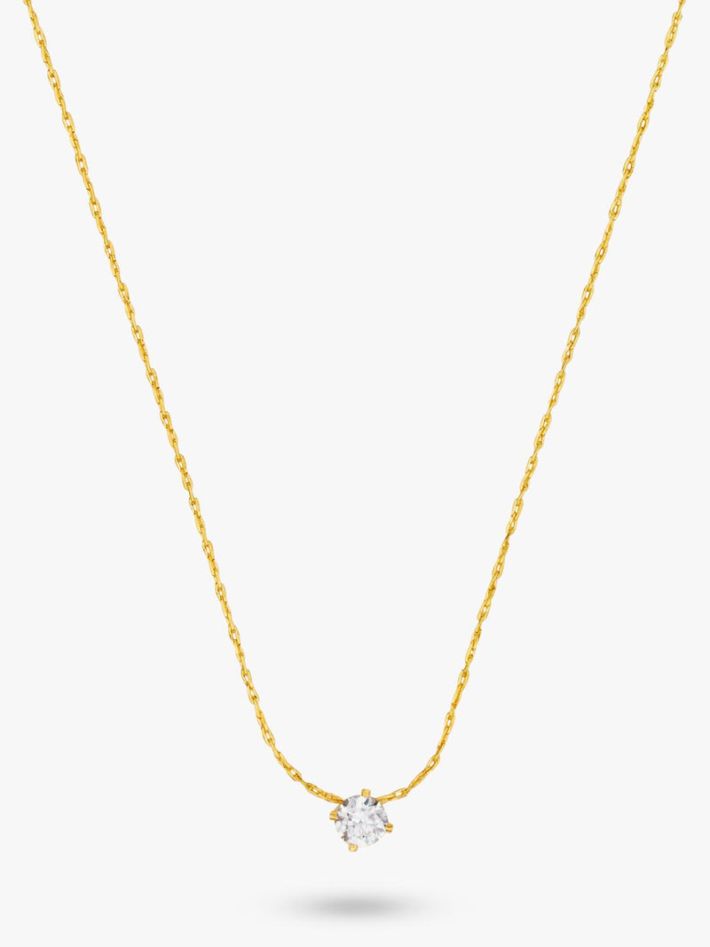 Orelia crystal collar necklace in gold 38cm, imported from the UK