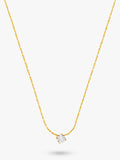 Orelia crystal collar necklace in gold 38cm, imported from the UK