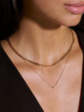 Orelia crystal collar necklace in gold 38cm, imported from the UK