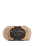 Rowan Alpaca Sparkle Knitting Yarn, 50g, Camel