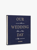 PRINTWORKS wedding guest book ivory cover navy slipcase - British product