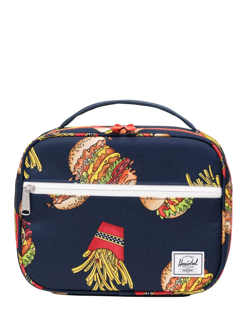 Herschel Supply Co. kids lunch box burgers fries print - British product