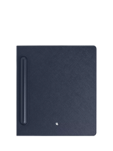 John Lewis Montblanc Calf Leather Digital Paper Folio, Ink Blue- Buy online at McGrocer