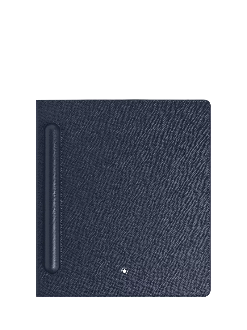 Montblanc calf leather Digital Paper folio ink blue, UK version