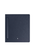 Montblanc calf leather Digital Paper folio ink blue, UK version