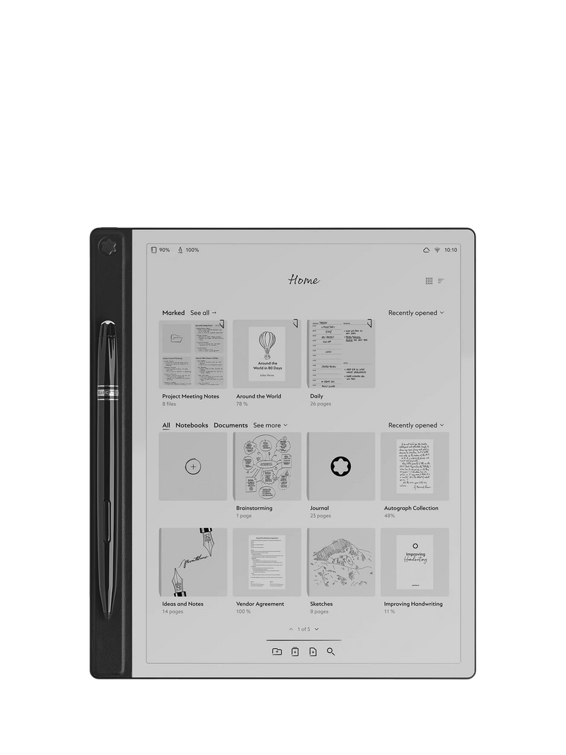 Montblanc Digital Paper black digital writing pad 1550g, imported from the UK