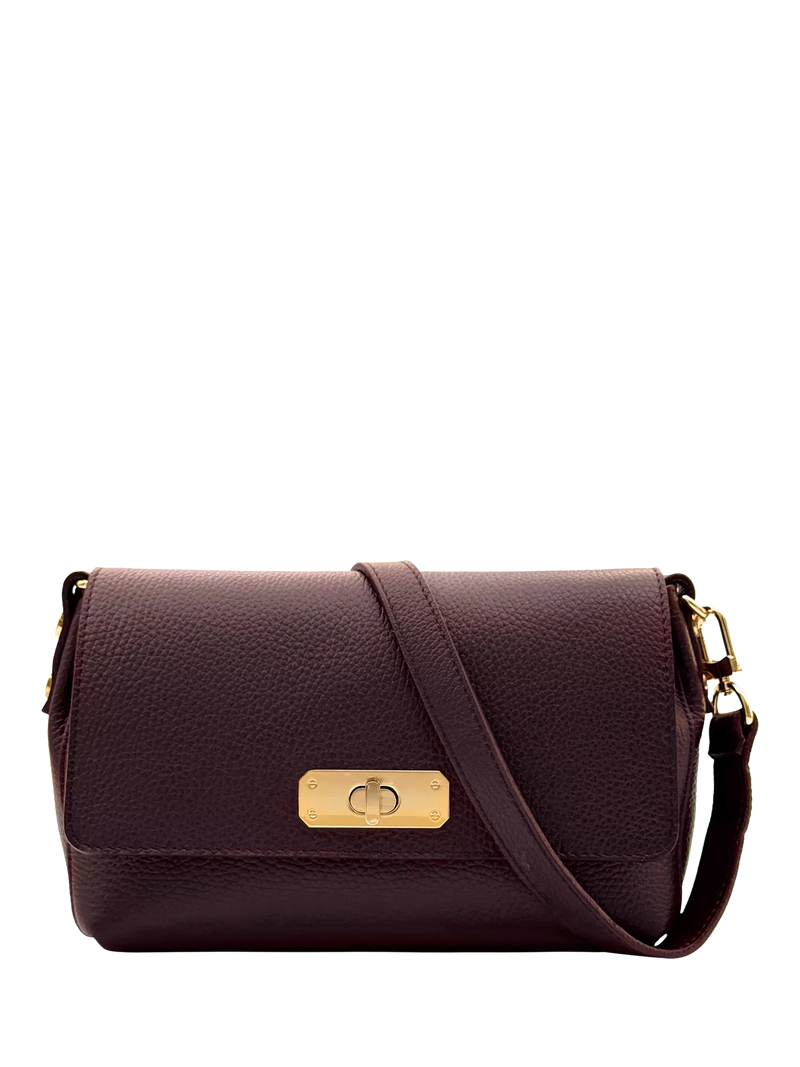 Apatchy London The Maisie Midi Leather Crossbody Bag