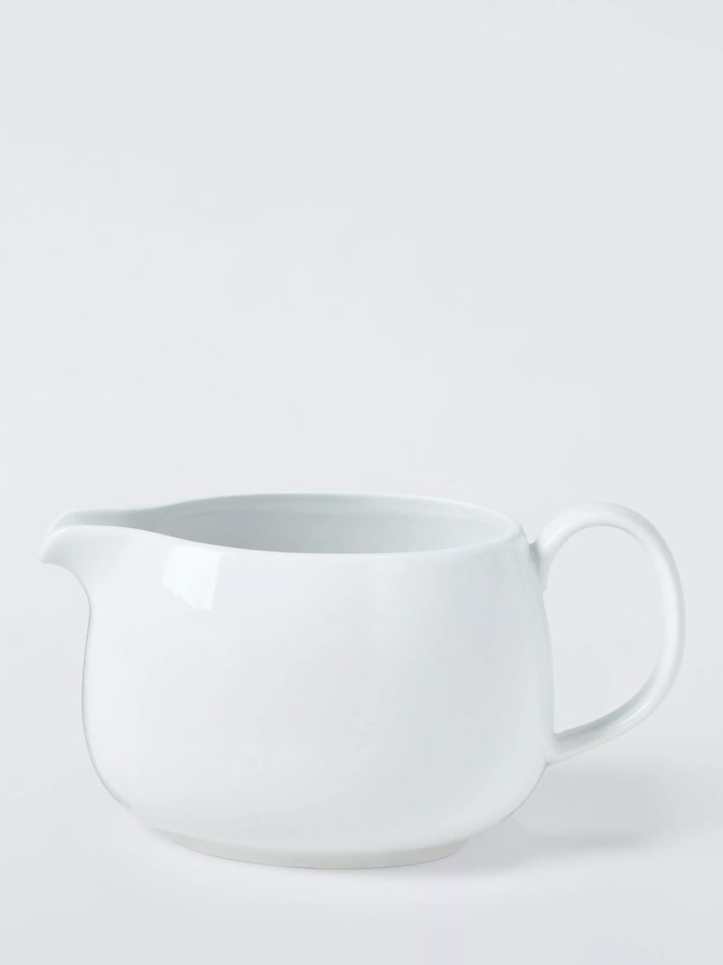 John Lewis porcelain sauce boat 580ml white, UK version