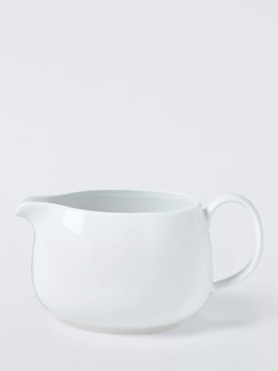 John Lewis John Lewis Dine Porcelain Sauce Boat, 580ml, White- Buy online at McGrocer