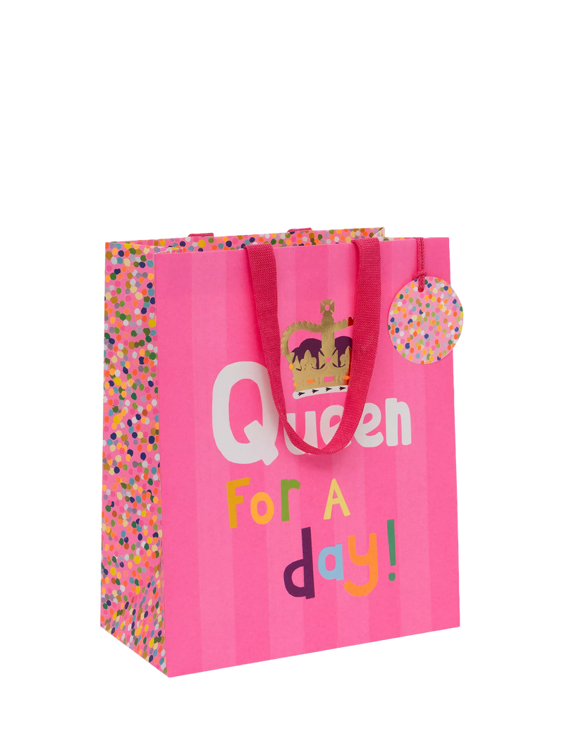 Paper Salad Birthday Queen gift bag H315mm, UK version
