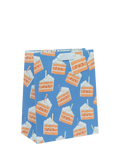 Kate McFarlane cake-themed gift bag with tag British brand