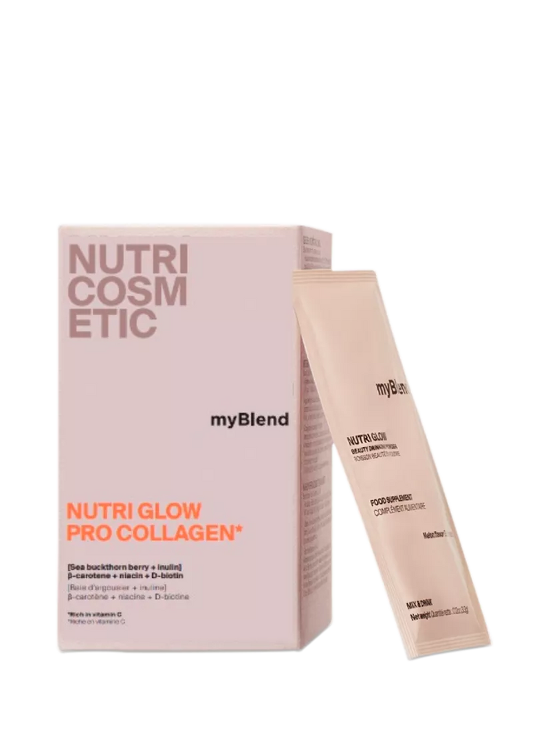 myBlend Nutri Glow Pro Collagen supplement 30 sachets, UK version