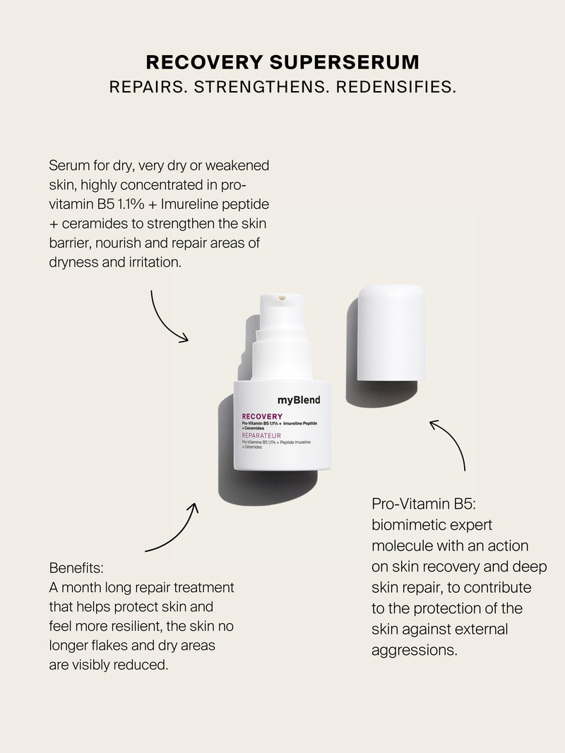 myBlend Recovery Superserum 15ml, imported from the UK