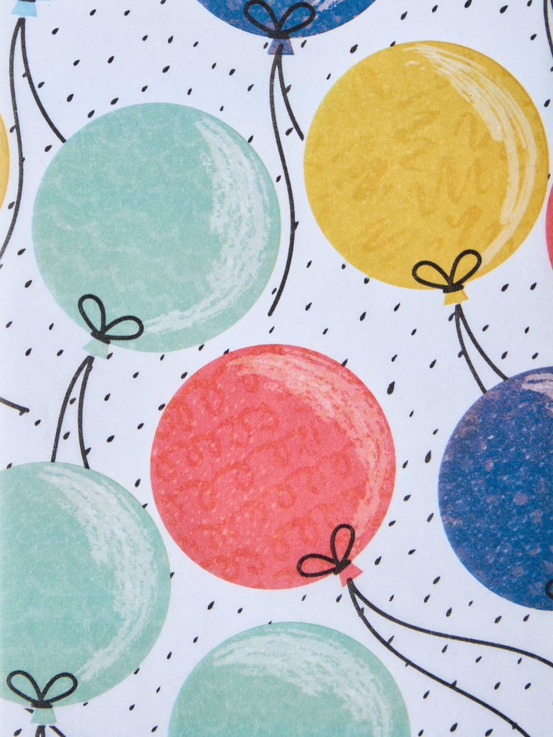 John Lewis tissue paper with multicoloured balloon print (British brand)