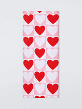 John Lewis John Lewis Checked Hearts Tissue Paper Pink/Red- Buy online at McGrocer
