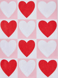 John Lewis hearts tissue paper pink red, UK version