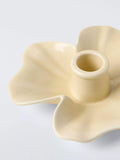 John Lewis flower candle holder yellow stoneware - British product