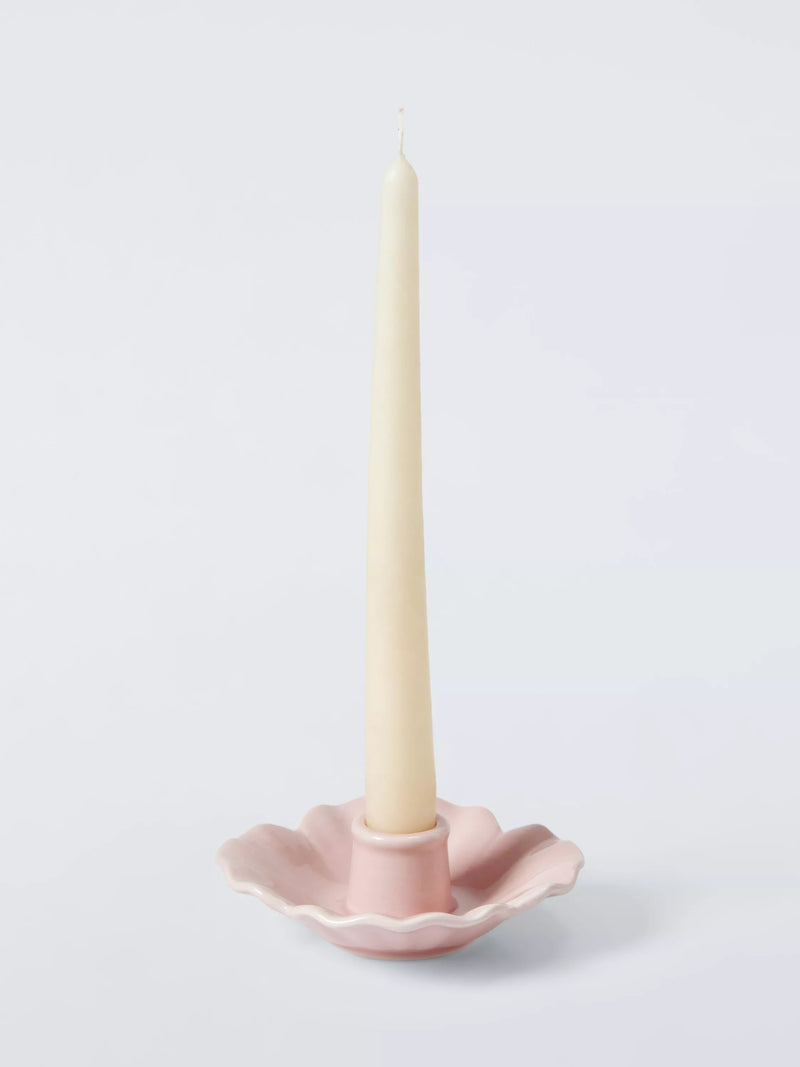 John Lewis flower candle holder pink, imported from the UK