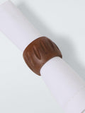 John Lewis rustic napkin rings set of 4 mango wood (British brand)