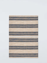 John Lewis John Lewis Coastal Stripe Cotton Table Placemats, Set of 2, Natural/Blue- Buy online at McGrocer
