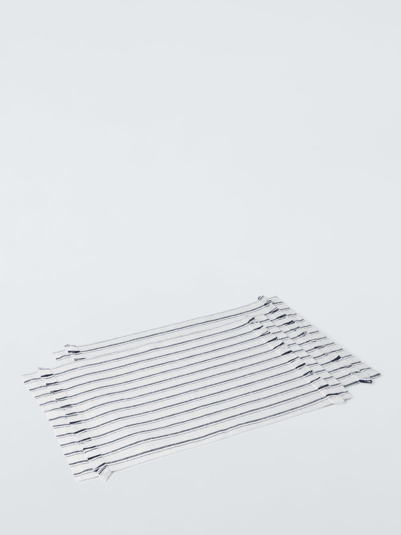 John Lewis coastal stripe tufted cotton placemats set of 2 (British brand)