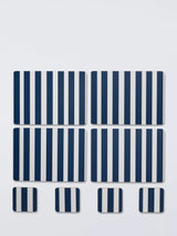 John Lewis John Lewis Coastal Stripe Cork-Backed Placemat and Coaster Set of 4, Indigo- Buy online at McGrocer