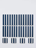 John Lewis placemat and coaster set coastal stripe indigo (British brand)