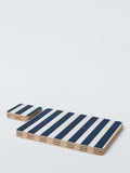 John Lewis placemat and coaster set coastal stripe indigo (British brand)