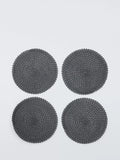 John Lewis Round Braided Scallop Edge Placemats Set of 4