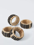 John Lewis rustic napkin rings set of 4, imported from the UK
