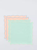 John Lewis scalloped cotton napkins set of 4, imported from the UK